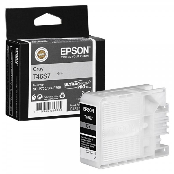 Epson T46S Tinte gray für SureColor SC-P700 SC-P706 C13T46S700