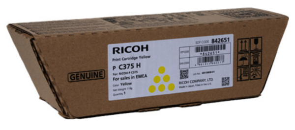 Ricoh Toner yellow 842651 für Ricoh P C370 SF Ricoh PC375