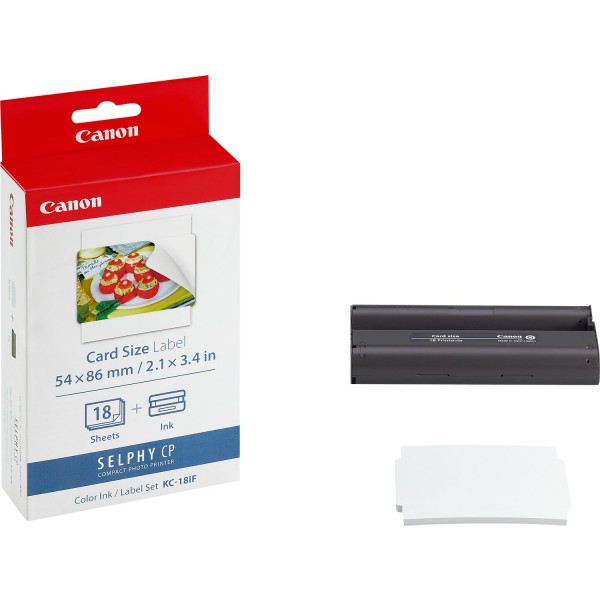 Canon KC-18IF Fotosticker inkjet 54x86mm 18 Blatt 10er-Pack mit Tinte für CP-100