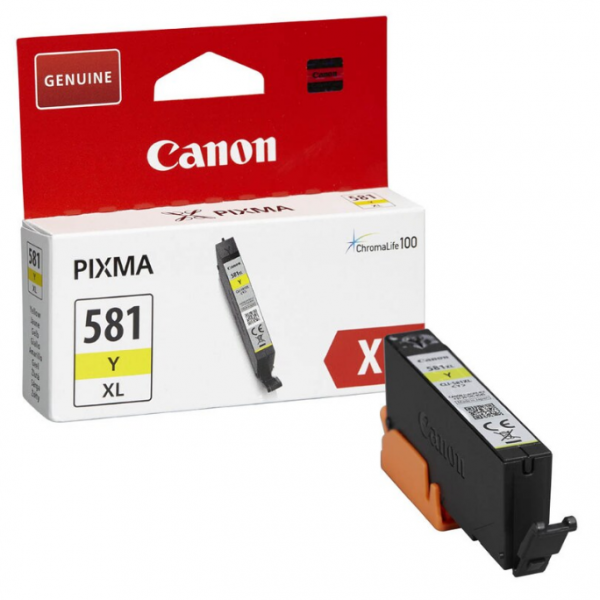 Canon Tinte yellow CLI-581Y XL für Canon Pixma TR7550 TR8550 TS6150 TS8150 TS9150 2051C001