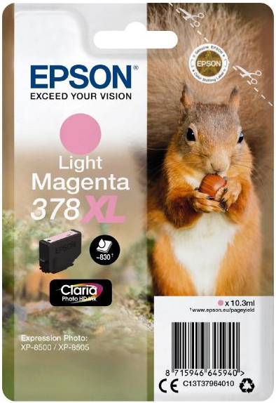 Epson T378 Tinte Light Magenta XL Expression Photo XP-8500 XP-8505 C13T37964010