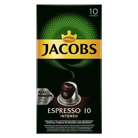 Jacobs Kaffeekapseln Espresso Intenso 10 für Nespresso