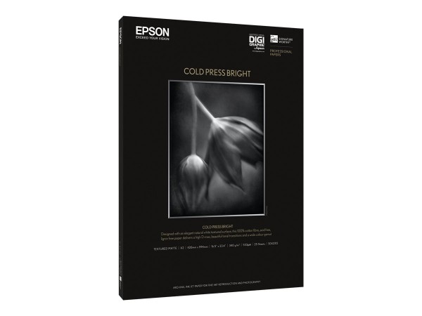 EPSON S042312 Cold press bright inkjet 340g/m² A2 25 Blatt 1er-Pack