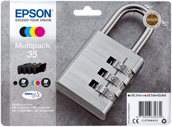 EPSON Tintenpatronen C13T35864010 Multipack WF-4720DWF WF-4730DTWF WF-4740DTWF