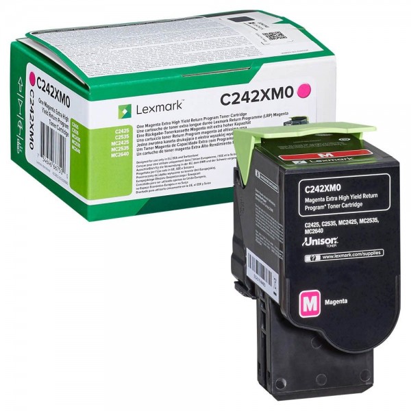 Lexmark Toner magenta C242XM0 für C2425dw C2535dw MC2425adw MC2535adwe MC2640adwe