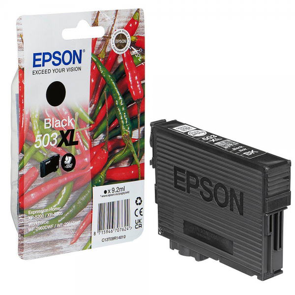EPSON 503 Tinte Chilli Black T09R14 Epson XP-5200 XP-5205 WorkForce WF-2960 WF-2965