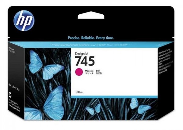 HP 745 Tintenpatrone Magenta 130 ml für DesignJet Z2600 Z5600 F9J95A