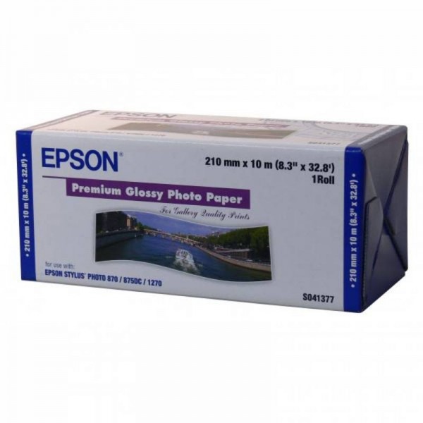 EPSON S041377 Premium glänzend Foto Rolle inkjet 255g/m² 210mm x 10m 1 Rolle