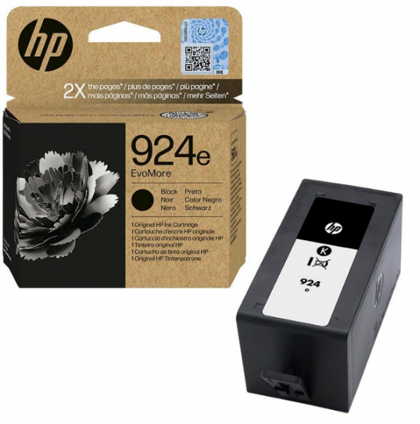 HP 924e Tinte Black 4K0V0NE für HP OfficeJet Pro 8120 8122 HP OfficeJet Pro 8130 8133 8139