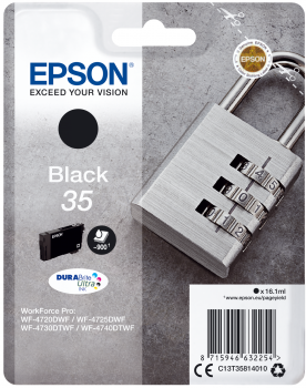 EPSON Tintenpatrone C13T35814010 Black WF-4720DWF WF-4730DTWF