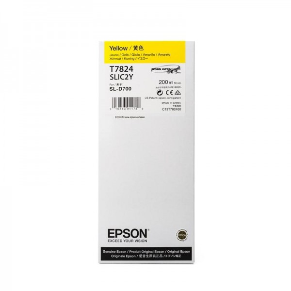 Epson T7824 Tinte Yellow für Epson SureLab SL-D 700 C13T782400