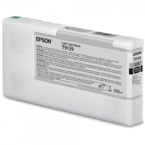 Epson Tintenpatrone T9139 Light Light Black 200 ml für SureColor SC-P5000