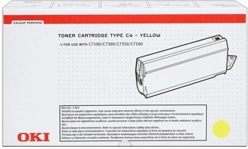 OKI Toner Yellow C7100 C7300 C7350 C7500 41963005