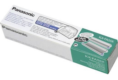Panasonic Ink Film Rolls Thermotransferrollen schwarz KX-FA55X