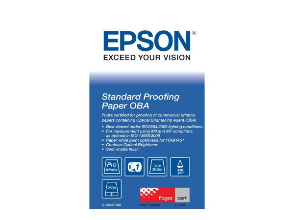 EPSON S450188 Stand Proof Pap OBA 24 x 30.5 m