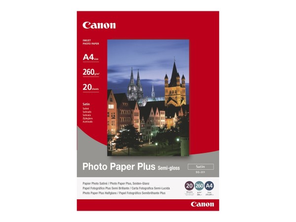 Canon SG-201 semi glänzend Fotopapier inkjet 260g/m² 10x15cm 50 Blatt 1er-Pack