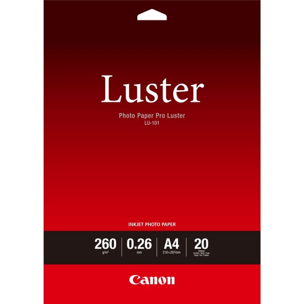 Canon LU-101 260g/m² A4 20 Blatt 1er-Pack Luster Paper