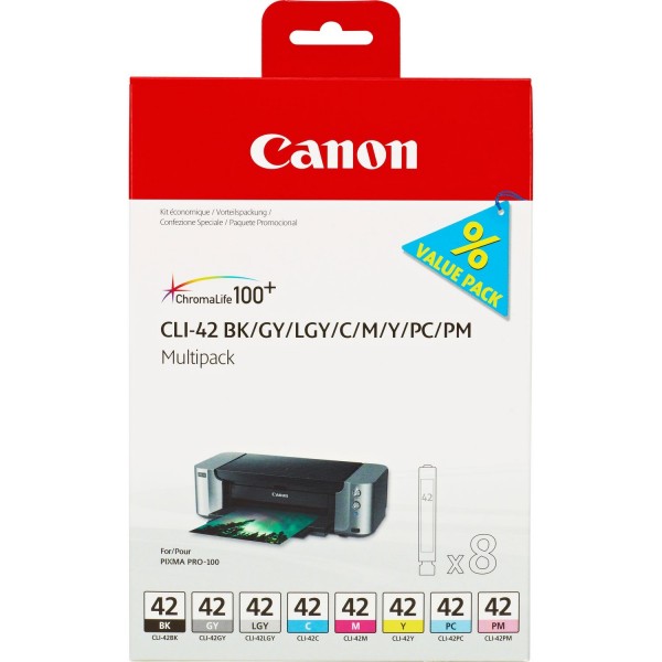 Canon CLI-42 Tinte Multipack für PIXMA PRO-100 6384B010