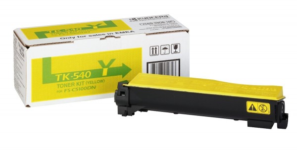 Kyocera TK-540Y Toner Yellow für Kyocera FS-C5100 Original ** Top Preis !!