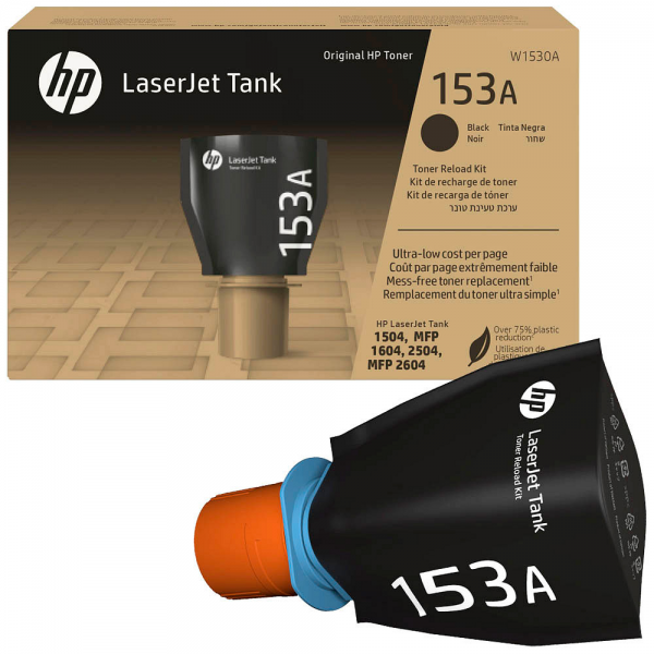 HP 153A Black Original Toner W1530A HP LaserJet Tank 2504dw HP LaserJet Tank MFP 1602w 2604sdw