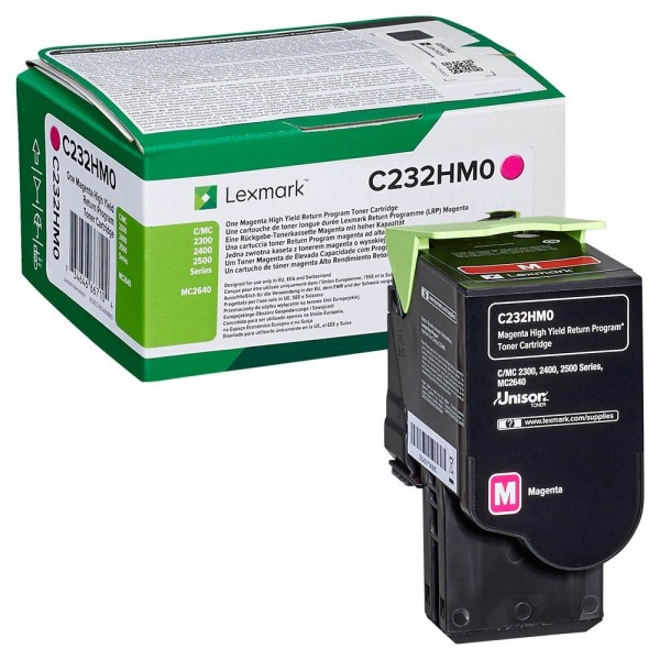 Lexmark Toner magenta C2325dw C2425dw C2535dw MC2325 MC2425 MC2535 MC2640adwe