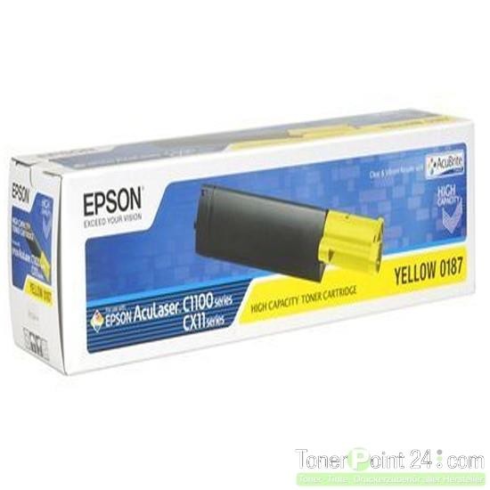  Epson  AcuBrite Toner  HC Yellow f r AcuLaser C1100  CX11 