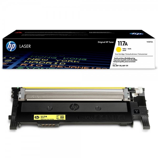 HP 117A Toner yellow W2072A HP Color Laser 150 HP Color Laser 150nwHP Color Laser MFP178 MFP179