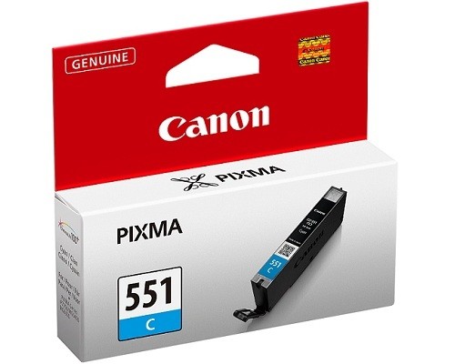 Canon CLI-551C Tinte Cyan MG5450 MG6350 MG6600 7100 7500 MX925 IP7250 iP8700 iX6800 6509B001