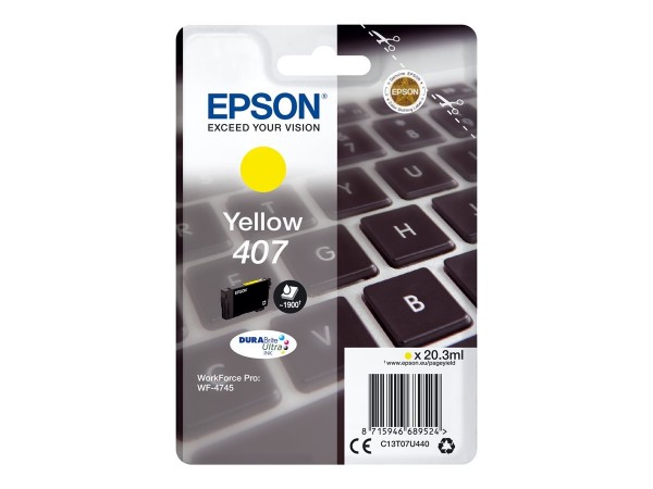 Epson Tintenpatrone T07U Yellow für WorkForce Pro WF-4745 C13T07U440