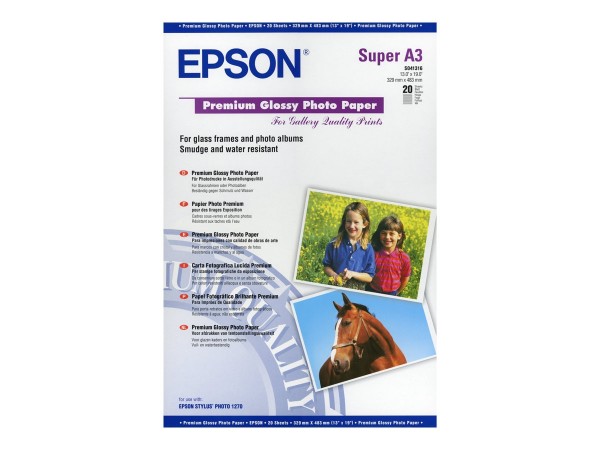 EPSON S041316 glänzend Foto Papier inkjet 250g m2 A3+ 20 Blatt 1er-Pack