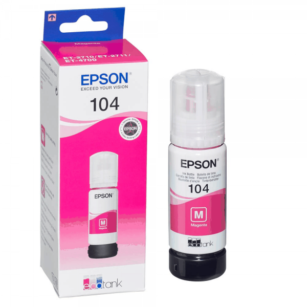 Epson Tinte 104 magenta C13T00P340 für EcoTank ET-2710 ET-2711 ET-2712 ET-2714