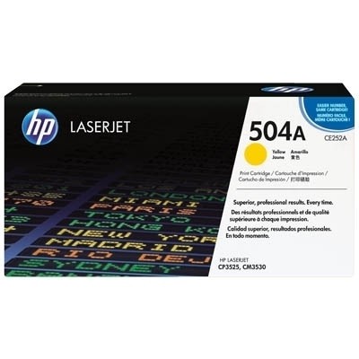 HP 504YC Toner Yellow Projekt Box Color LaserJet CP3525 CM3530 CE252AC