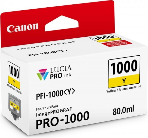 Canon PFI-1000Y Gelb 80ml Canon imagePROGRAF Pro-1000 0549C001
