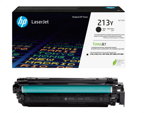 HP 213Y Toner Black W2130Y HP Color LaserJet Enterprise 5700dn 6700dn HP 6800 HP6801dn