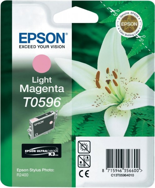 Epson Tinte Orchidee T0596 Light Magenta für Stylus Photo R2400