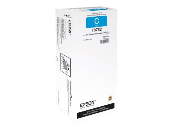 Epson T8782 Tintenpatrone Cyan XXL für WorkForce Pro WF-R5190 WF-R5690