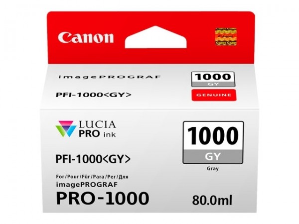 CANON PFI-1000GY Tinte grau 80ml Canon imagePROGRAF PRO-1000 0552C001