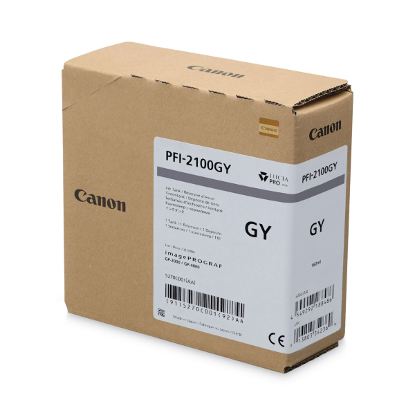 Canon Tinte PFI-2100GY grau 5270C001 für imagePROGRAF GP-2000 GP-4000