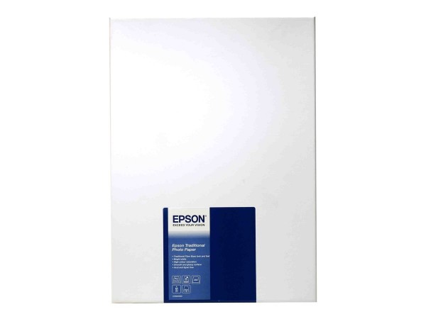 EPSON S045050 Traditional Fotopapier inkjet 330g/m² A4 25 Blatt 1er-Pack