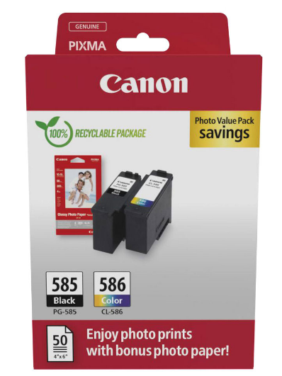 Canon PG-585 + CL-586 Value Pack 6205C004 für Canon Pixma TS7650i TS7750i