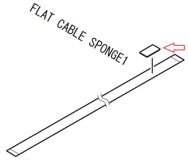 Brother D00HTZ001 Flat Cable Sponge 1 für DCP-9030CDN DCP-L3510CDW DCP-L3517CDW