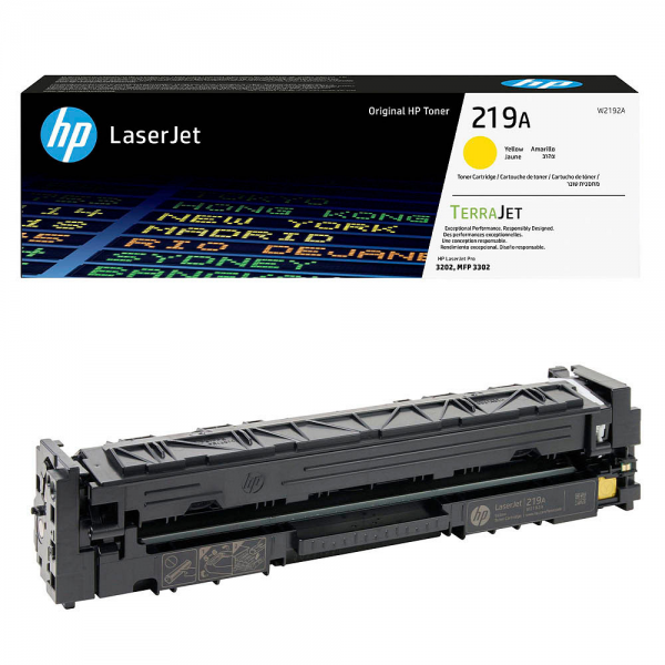 HP 219A Toner Yellow HP Color LaserJet Pro 3202dn HP Color LaserJet Pro MFP 3302fdn W2192A