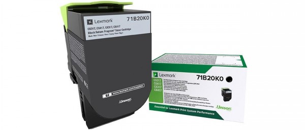 Lexmark 71B20K0 Toner Black Lexmark CS317dn CS417dn CS517de CX317dn CX417de