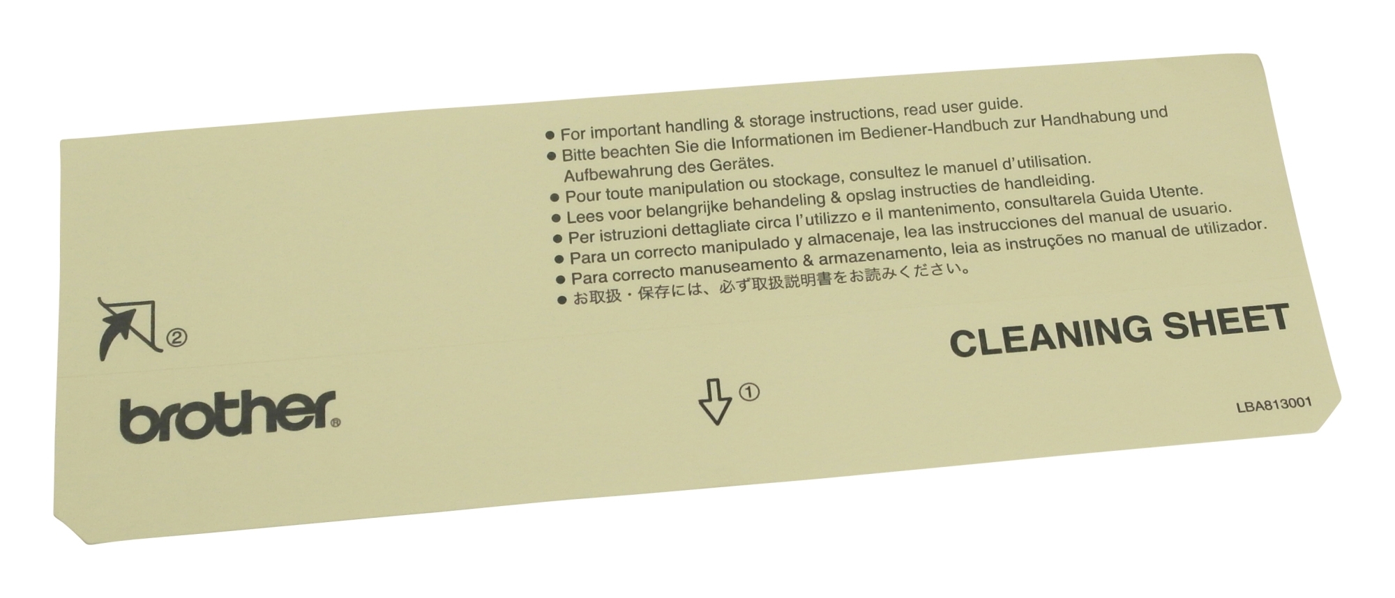 Brother LBA813001 Cleaning Sheet für PJ622 PJ623 PJ662 PJ663