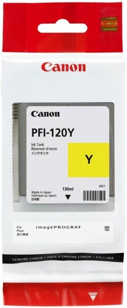 Canon Tintenpatrone PFI-120Y gelb 2888C001 für imagePROGRAF TM-200 TM-205 TM-300 TM-305