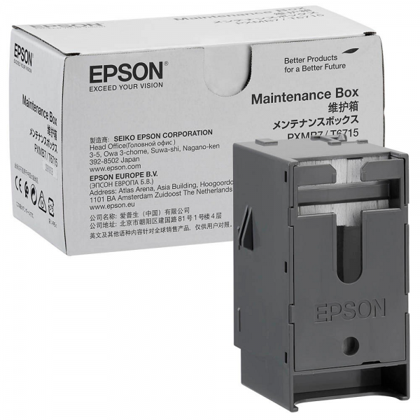 Epson T671500 Maintenance Box für WorkForce Pro WF-4720DWF WF-4725DWF WF-4730DTWF WF-4740DTWF