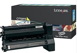 Lexmark Toner Yellow Optra C770N C772N X772E Rückgabe Tonerkassette