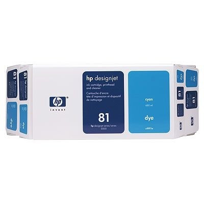 HP Druckkopf cyan No.81 Kombipack inkl. Druckkopfreiniger