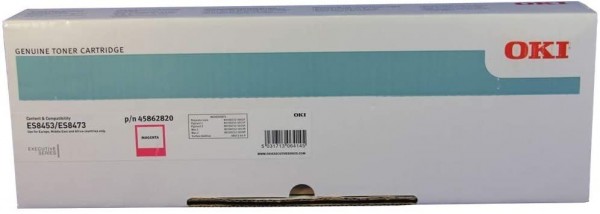 OKI 45862820 Toner Magenta für 10.000 Seiten OKI ES8453 MFP OKI ES8473dn OKI ES8483DNV