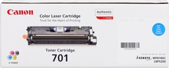 Canon 701 Toner Cartridge Cyan LBP5200 MF8180 9286A003